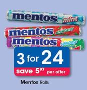 Mentos Rolls-For 3