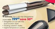 Safeway 2-In-1 LED Hair Straightener JA2860