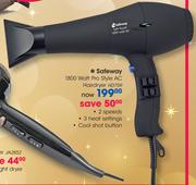 Safeway 1800 Watt Pro Style AC Hairdryer HD759