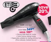 ETI 2200 Watt Professional Turbo Hairdryer 3400XP