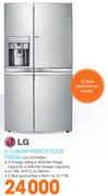 LG 611L Silver French Door Fridge(GRJ257WSBN)