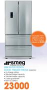 Smeg 600L Silver French Door Freezer Fridge(FQ55FXE)