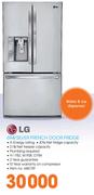 LG 694L Silver French Door Fridge