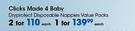 Clicks Made 4 Baby Dryprotect Disposable Nappies Value Packs-Each