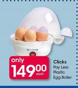 Clicks Pay Less Plastic Egg Boiler-Each