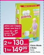 Clicks Made 4 Baby Pants Value Packs-Each
