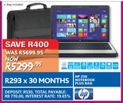 HP 250 Notebook Plus Bag