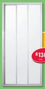 Quarter-Round Shower Door White D04897