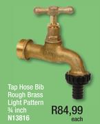 Tap Hose Bib Rough Brass Pattern 3/4 Inch N13816