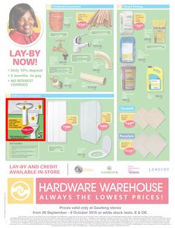Hardware Warehouse Gauteng : We'll Help You Build Now (26 Sep - 9 Oct 2015), page 4