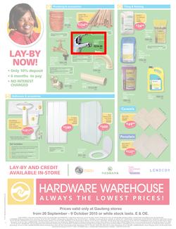 Hardware Warehouse Gauteng : We'll Help You Build Now (26 Sep - 9 Oct 2015), page 4