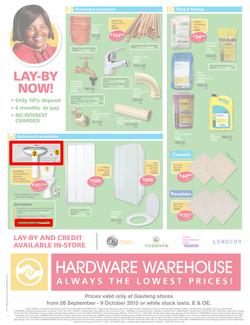 Hardware Warehouse Gauteng : We'll Help You Build Now (26 Sep - 9 Oct 2015), page 4