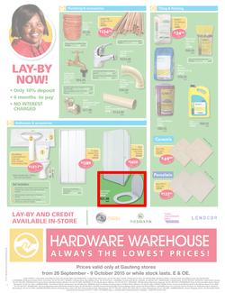 Hardware Warehouse Gauteng : We'll Help You Build Now (26 Sep - 9 Oct 2015), page 4