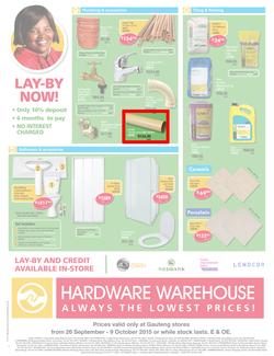 Hardware Warehouse Gauteng : We'll Help You Build Now (26 Sep - 9 Oct 2015), page 4