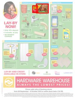 Hardware Warehouse Gauteng : We'll Help You Build Now (26 Sep - 9 Oct 2015), page 4