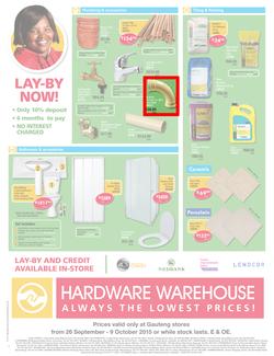 Hardware Warehouse Gauteng : We'll Help You Build Now (26 Sep - 9 Oct 2015), page 4