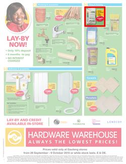 Hardware Warehouse Gauteng : We'll Help You Build Now (26 Sep - 9 Oct 2015), page 4