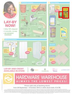 Hardware Warehouse Gauteng : We'll Help You Build Now (26 Sep - 9 Oct 2015), page 4