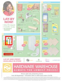 Hardware Warehouse Gauteng : We'll Help You Build Now (26 Sep - 9 Oct 2015), page 4