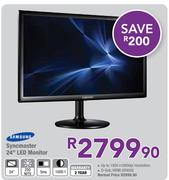 Samsung Syncmaster 24" LED Monitor