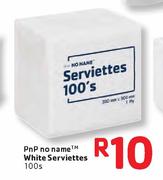 Pnp No Name White Serviettes-100's