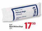 Pnp No Name Black Refuse Bags-20's