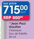 Jean Paul Gaulitier Classique Eau De Toilette-50ml Each