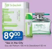 Sex In The City Eau De Parfum 100ml & Deodorant 50ml-Per Pack