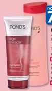 Pond's Age Miracle Facial Foam 100g Or Toner 150ml-Each