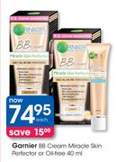 Garnier BB Cream Miracle Skin Perfector Or Oil-Free-40ml Each