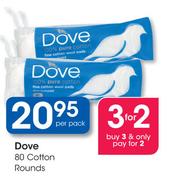 Dove 80 Cotton Rounds