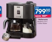 Mellerware Modena 3-In-1 Coffee Maker