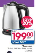 Safeway 2L Stainless Steel Kettle JA2823