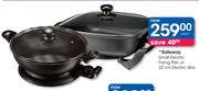 Safeway Small Electric Frying Pan Or 32cm Electric Wok-Each