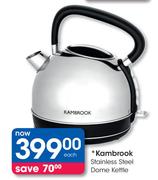 Kambrook Stainless Steel Dome Kettle