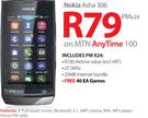 Nokia Asha 306-On MTN Any Time 100