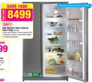 Defy 556L Metallic Silver Side By Side Fridge DFF404