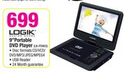 Logik 9" Portable DVD Player-LK-PD903