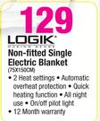 Logik Non-Fitted Single Electric Blanket(75x150cm)
