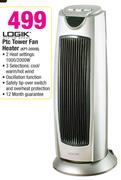 Logik Ptc Tower Fan Heater KPT-20008