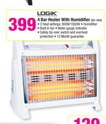 Logik 4 Bar Heater With Humidifier QH-1800