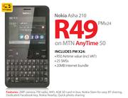 Nokia Asha 210-On MTN Any Time 100