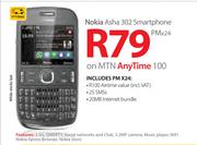Nokia Asha 302 Smartphone-On MTN Any Time 100
