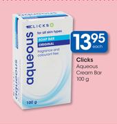 Clicks Aqueous Cream Bar-100 g