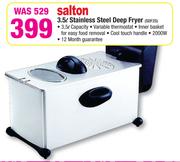 Salton 3.5L Stainless Steel Deep Fryer SDF25