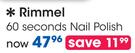 Rimmel 60 Seconds Nail Polish-Each