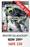 PS3 Splinter Cell Blacklist Game