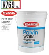Plascon Polvin Walls & Ceilings-20Ltr