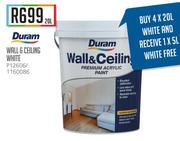 Duram Wall & Ceiling White-20Ltr
