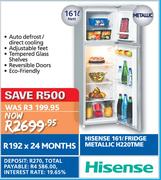 Hisense 161Ltr Fridge Metallic H220TME